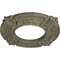 Ekena Millwork Benson Ceiling Medallion (Fits Canopies up to 4 1/8"), 9"OD x 4 1/8"ID x 5/8"P, Witch Hazel Crackle CM09BNWHC - alternate 2